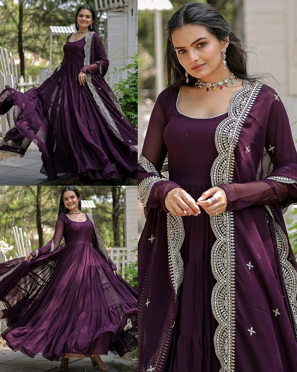 Beautiful Partywear Dress Designer Gown for Women