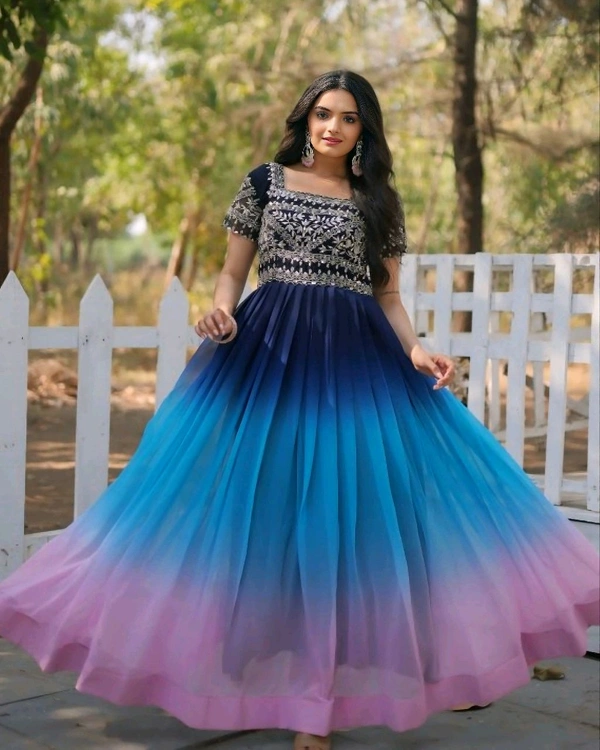 knee length dresses for ladies Pakistani Dress Black Luxury Designer Organza
