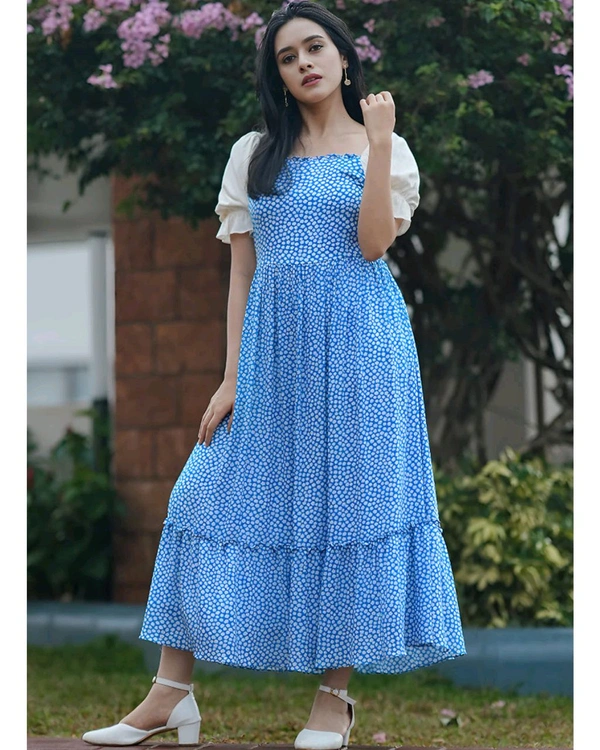 white christmas dresses Wine Purple Rayon A-Line Dress With Stripes & Geometric Print – Knee Length L / Purple main image 0