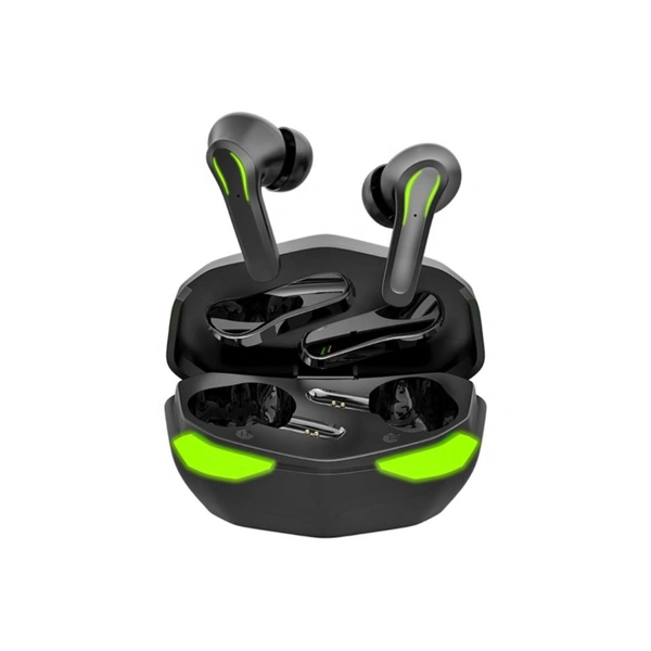 Gamer, Low Latency, On Ear True Wireless (TWS) 30 Hours Playback IPX4(Splash & Sweat Proof) Low Latency -Bluetooth V 5.1 - Black