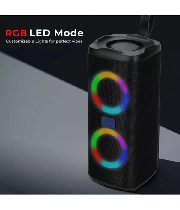1103 10 W Bluetooth Speaker Bluetooth V 5.0 with USB,Aux,Call function Playback Time 5 hrs - Black
