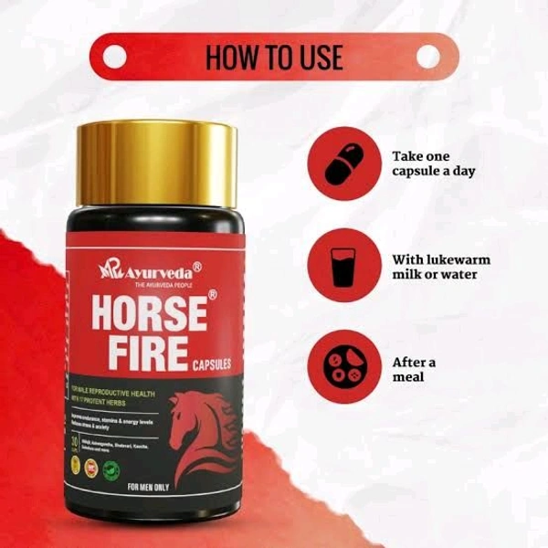 Horse Fire Tablet 1 Month   - Red