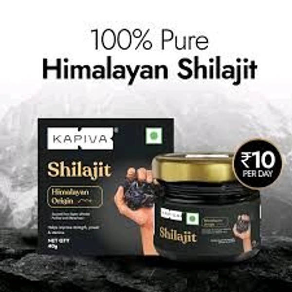 Kapiva Himalayan Shilajit/Shilajeet Resin, 100g - Performance Booster For Endurance and Stamina