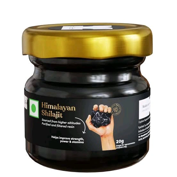 Kapiva Himalayan Shilajit/Shilajeet Resin, 100g - Performance Booster For Endurance and Stamina