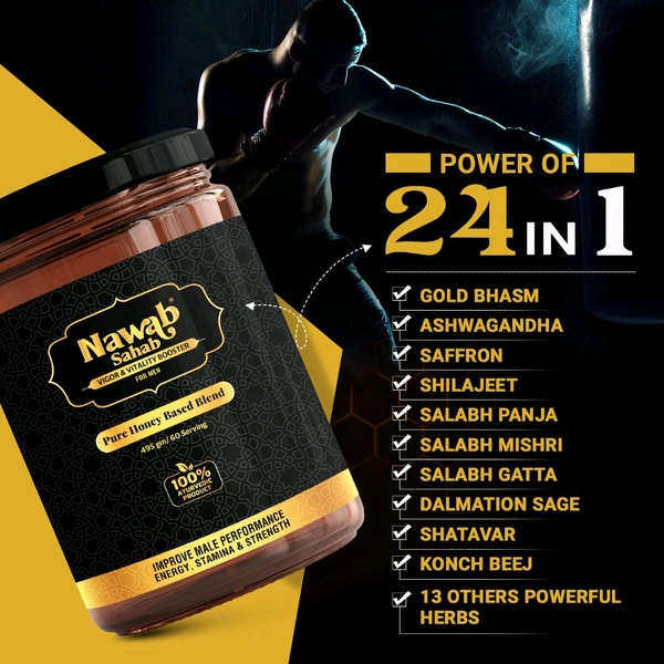 Nawab Sahab Gold Trial Pack  - Black