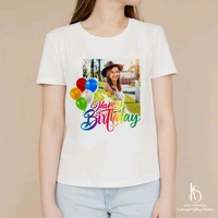 Customised T-Shirt - White, M