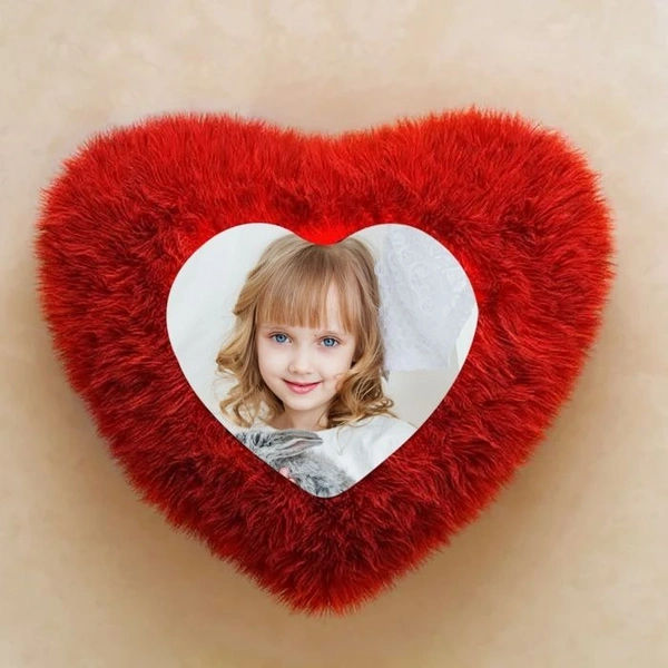 Customised Heart Cushion - Red