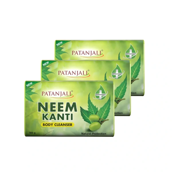 Patanjali Ayurved Limited Neem Kanti Body Cleanser Monthly Pack (150*3) - 3*150gm