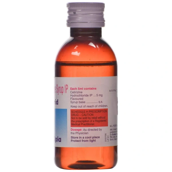 Cipla Alerid - Bottle of 60 ml Syrup - 60 ml