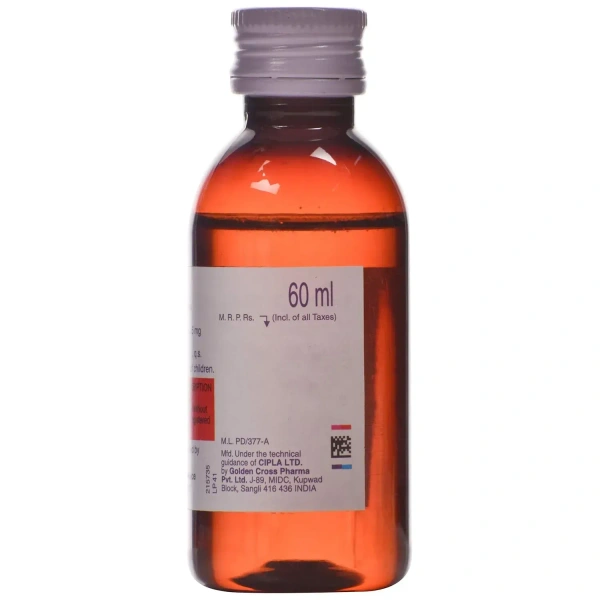 Cipla Alerid - Bottle of 60 ml Syrup - 60 ml