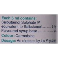 Cipla Asthalin - Bottle of 100 ml Syrup - 100 ml