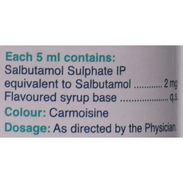 Cipla Asthalin - Bottle of 100 ml Syrup - 100 ml