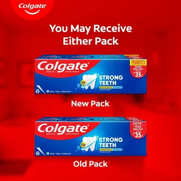 Colgate Strong Teeth Dental Cream Toothpaste 300 gm - 300gm