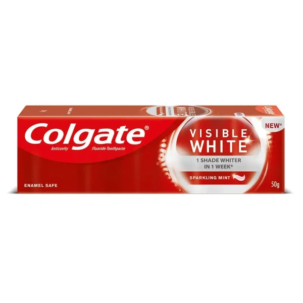 Colgate Visible White, Teeth Whitening Toothpaste, 50g - 50gm