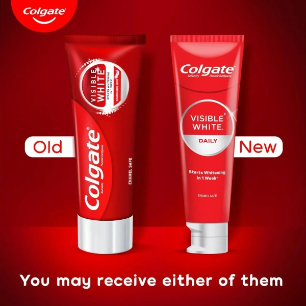 Colgate Visible White, Teeth Whitening Toothpaste, 50g - 50gm