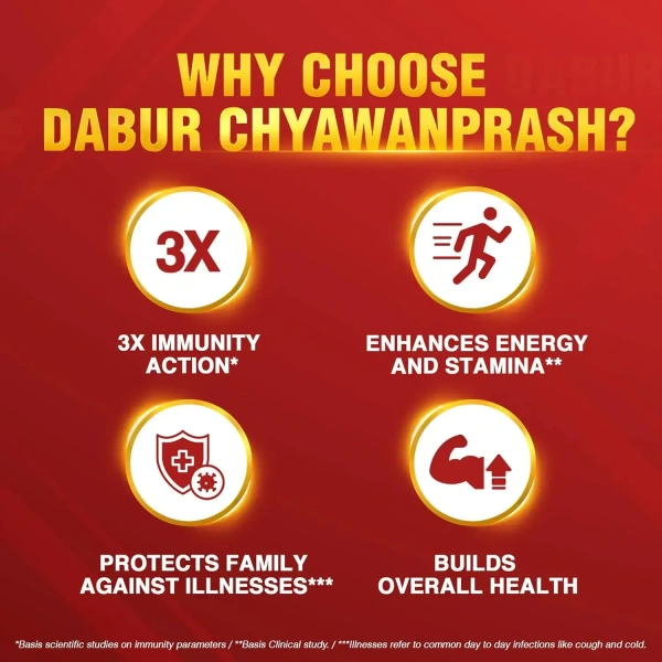 Dabur Chyawanprash : 3X Immunity - 500gm