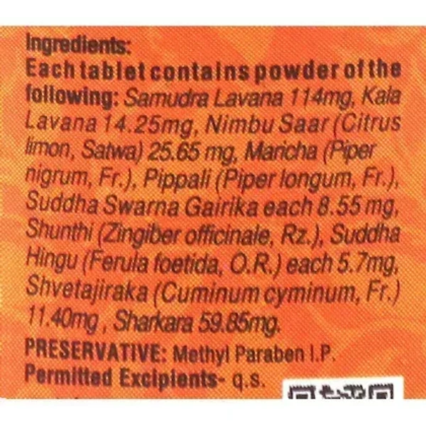 Dabur Hingoli 90 Tablets - 24.3gm