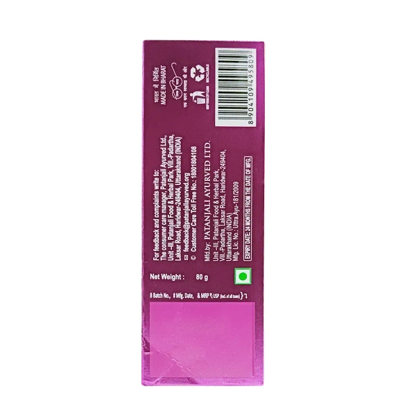 Patanjali Ayurved Limited Dant Kanti Junior Toothpaste (Strawberry) - 80gm