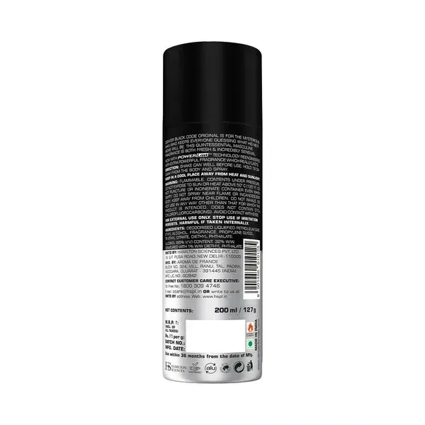 Denver Black Code Original Deodorant 200ml - 150ml