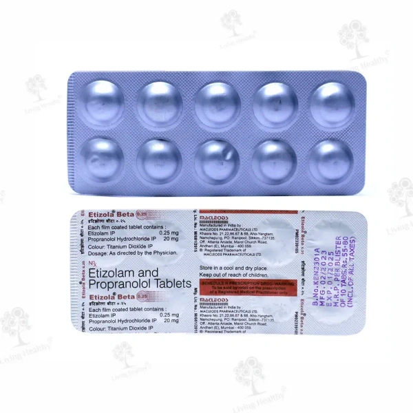 Macleods Pharmaceuticals Ltd Etizola Beta 0.25 Tablet - 10 Tablets