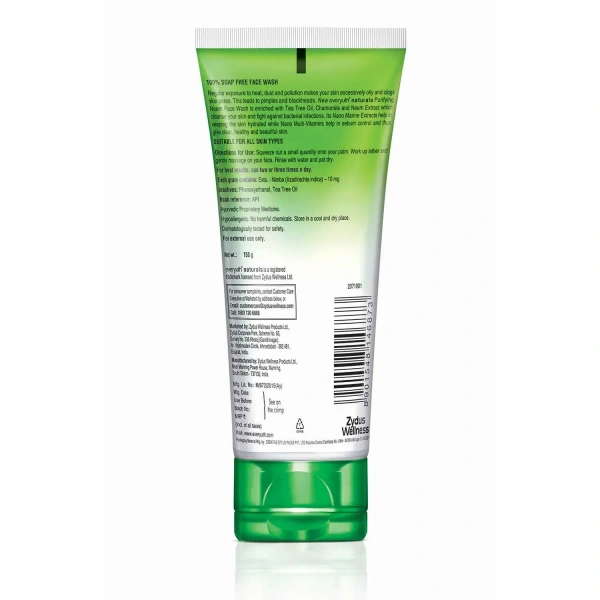 zydus wellness Everyuth Exfoliating Walnut Scrub, 50gm and Purifying Neem Face Wash, 50gm, Combo Pack - 50+50=100gm