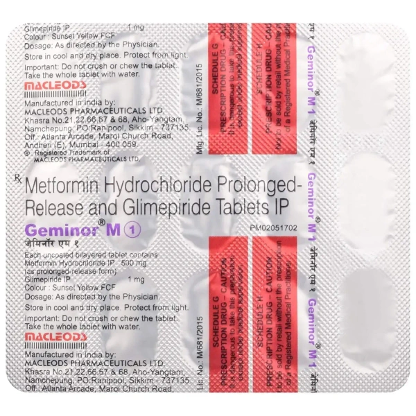 Macleods Pharmaceuticals Ltd Geminor M1 Tablet - 15 Tablets