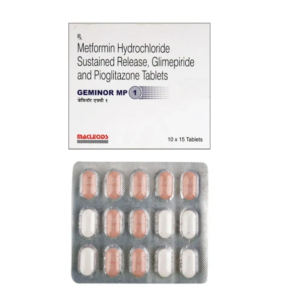 Macleods Pharmaceuticals Ltd Geminor MP 1 Tablet - 15 Tablets