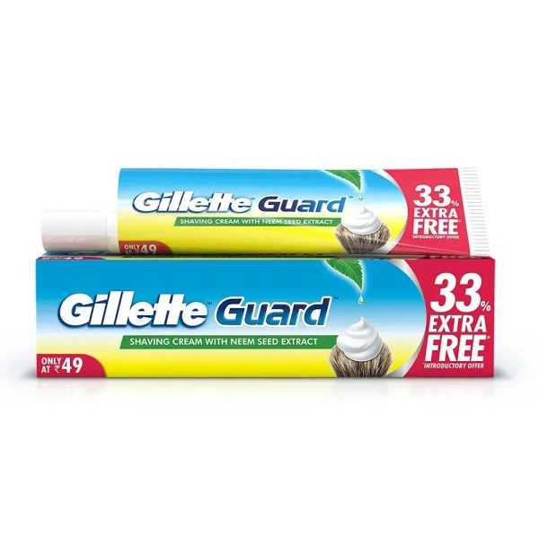 Procter and Gamble Gillette Guard Shaving Cream with Neem Seed Extract - 25gm