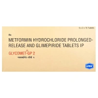 Glycomet- GP 2 - Strip of 15 Tablets - 15Tablets