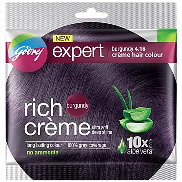 Godrej Consumer Products Ltd. Godrej Expert Rich Crème Hair Colour Shade 4.16 Burgundy - 11g+11ml