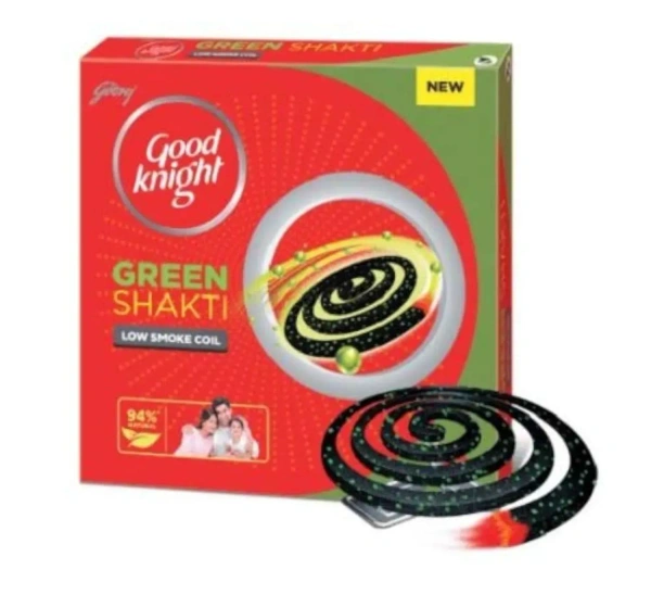 Godrej Consumer Products Ltd. Good Knight Green Shakti Low Smoke Coil  - 10 Pcs