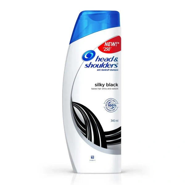 Procter and Gamble Head & Shoulders Silky Black Anti Dandruff Shampoo - 340ML