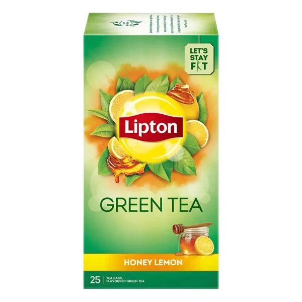 Lipton Green Tea, Honey Lemon, 25 Tea Bags 32.5 Grams (1.3 g each) - 25Bag*(Each 1.3gm)