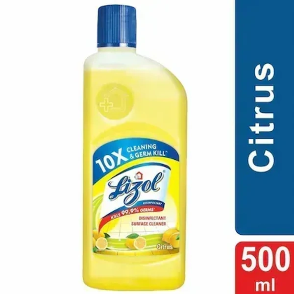 Reciserkitt Benck Lizol All In One Disinfectant Surface Cleaner Liquid - Citrus 500ml - 500ml
