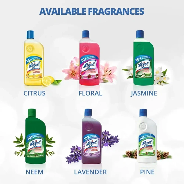 Reciserkitt Benck Lizol Disinfectant Surface & Floor Cleaner Liquid, Floral - 200 ml - 200ml