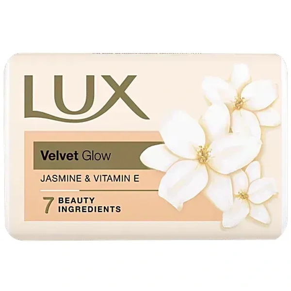 Lux Jasmine & Vitamin E Soap Bar, For Soft Glowing Skin 4*75gm - 4*75gm