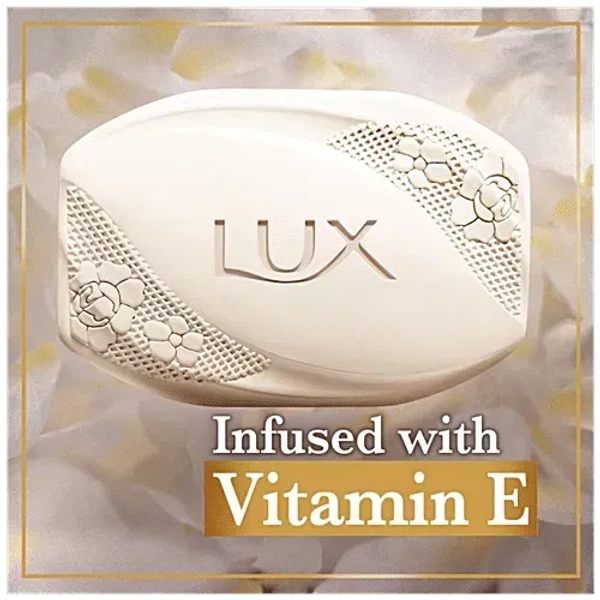 Lux Jasmine & Vitamin E Soap Bar, For Soft Glowing Skin 4*41gm - 4*41gm