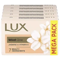 Lux Jasmine & Vitamin E Soap Bar, For Soft Glowing Skin 5*100gm - 5*100gm