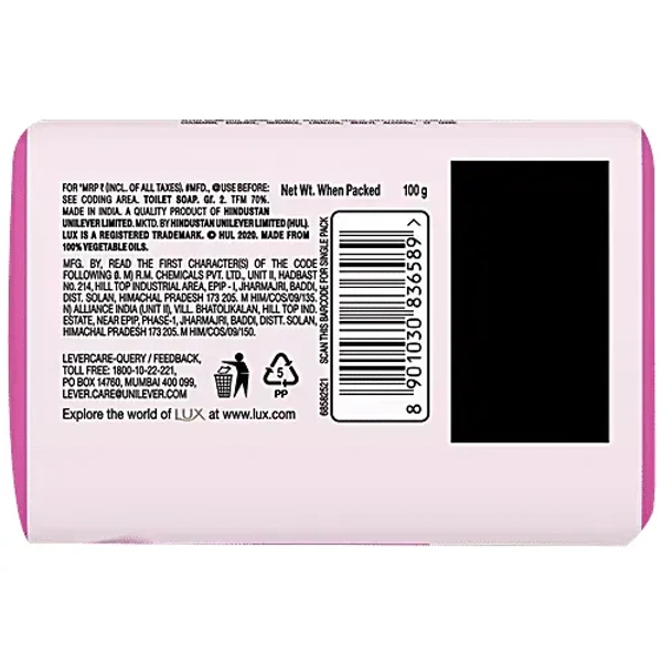 Lux Rose & Vitamin E Soft Glowing Skin Soap 4*75gm - 4*75gm