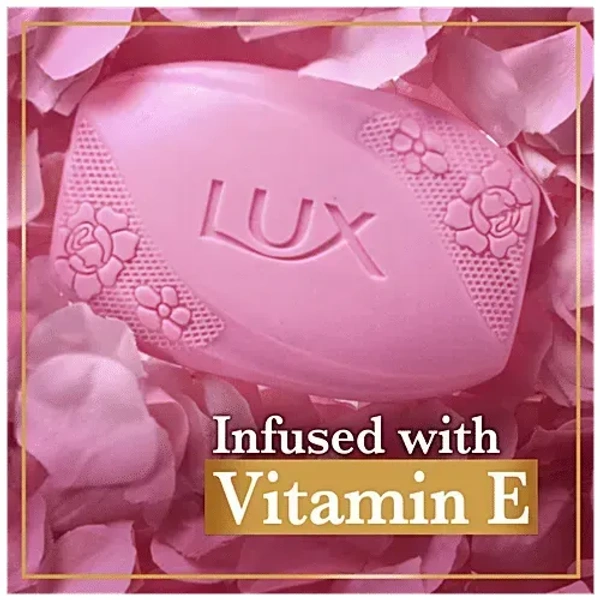 Lux Rose & Vitamin E Soft Glowing Skin Soap 4*75gm - 4*75gm