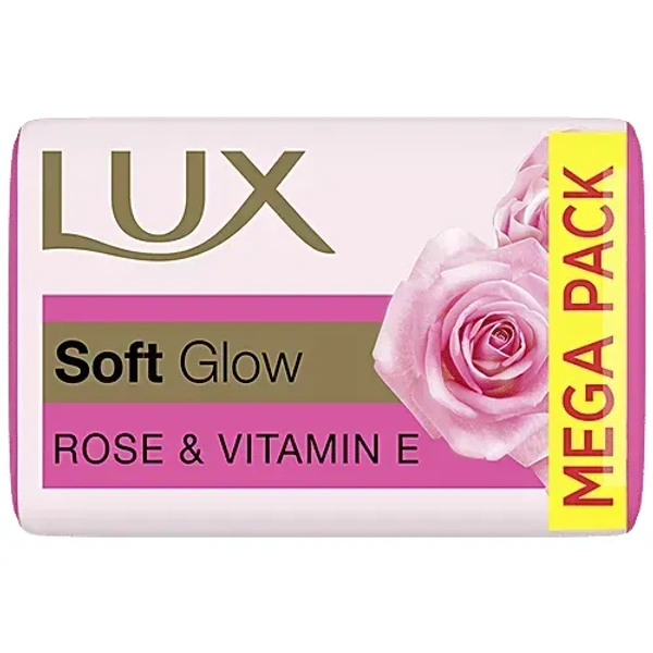 Lux Rose & Vitamin E Soft Glowing Skin Soap 5*100gm - 5*100gm