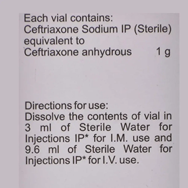 Macleods Pharmaceuticals Limited Maczone 1g - Bottle of 10 ml Injection - 10ml
