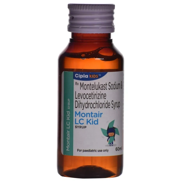 Cipla Montair LC Kid - Bottle of 60 ml Syrup - 60 ml