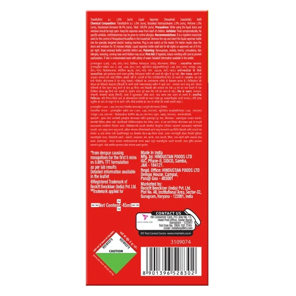 Reckitt Benckiser Mortein Insta Refill 45ml - 45ml