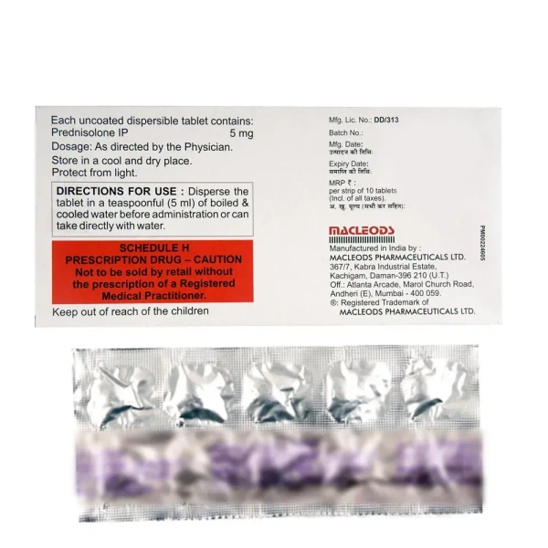 Macleods Pharmaceuticals Ltd Omnacortil-5 Tablet - 10 Tablets