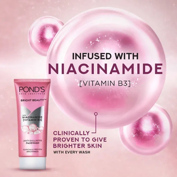 POND'S Bright Beauty Anti-Dullness Facewash with Vitamin B3 12gm - 12gm