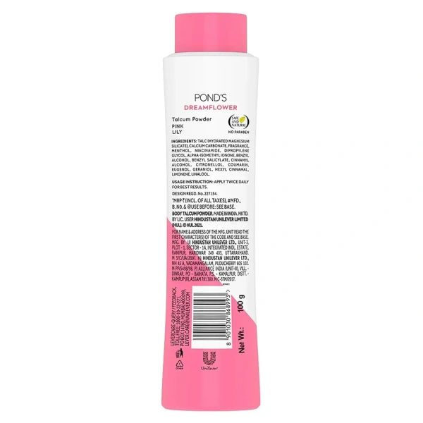 POND'S Dreamflower Fragrant Talc Powder with Vitamin B3,30gm - 30gm