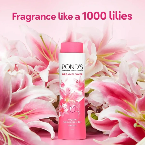 POND'S Dreamflower Fragrant Talc Powder with Vitamin B3, 400gm - 400gm
