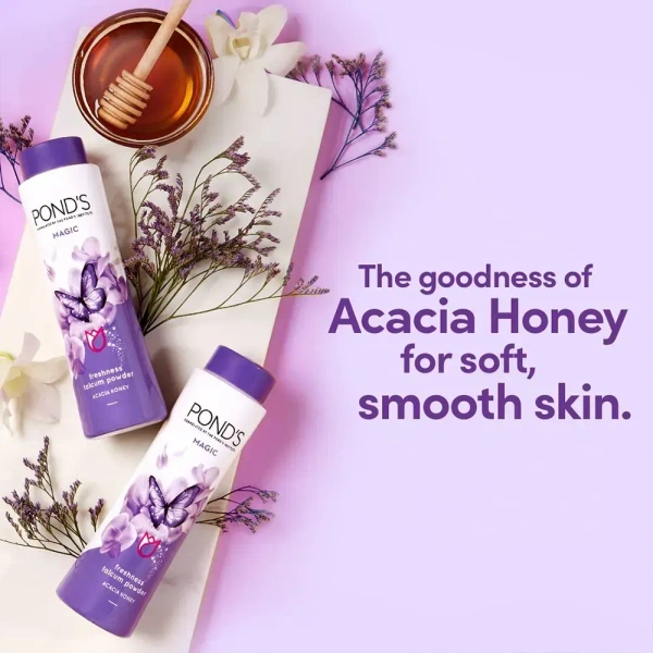 POND'S Magic Freshness Talcum Powder, Acacia Honey, 19gm - 19gm