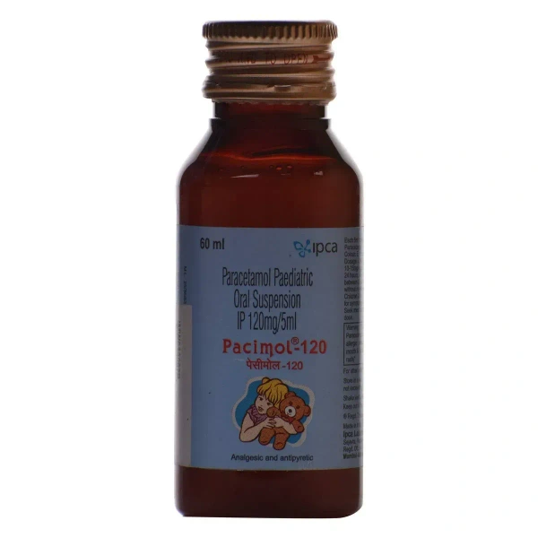 Ipca Laboratories Pacimol-120 - Bottle of 60 ml Suspension - 60 ml